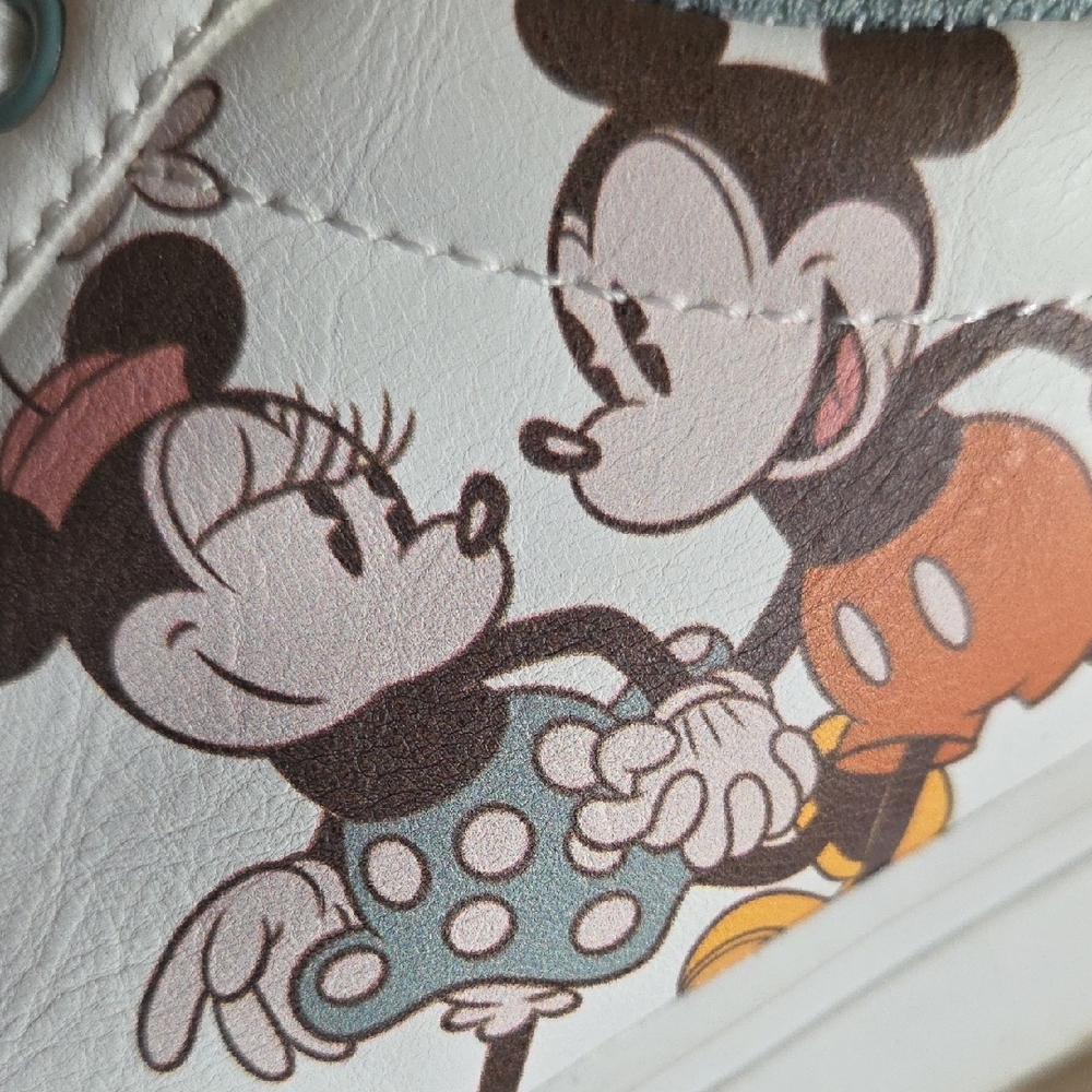 Disney White MINNIE & MICKEY Sneakers (Fits 7.5-8) - Picture 13 of 14